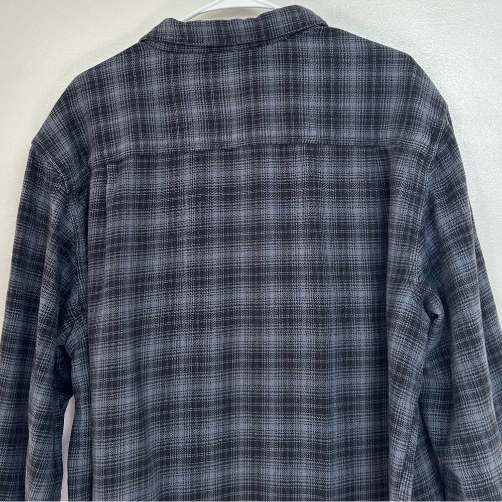 Woolrich Men's Navy Blue Plaid Button Down Long Sleeve Shirt Size XL_5